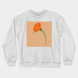 Abstract floral art with nude background Crewneck Sweatshirt